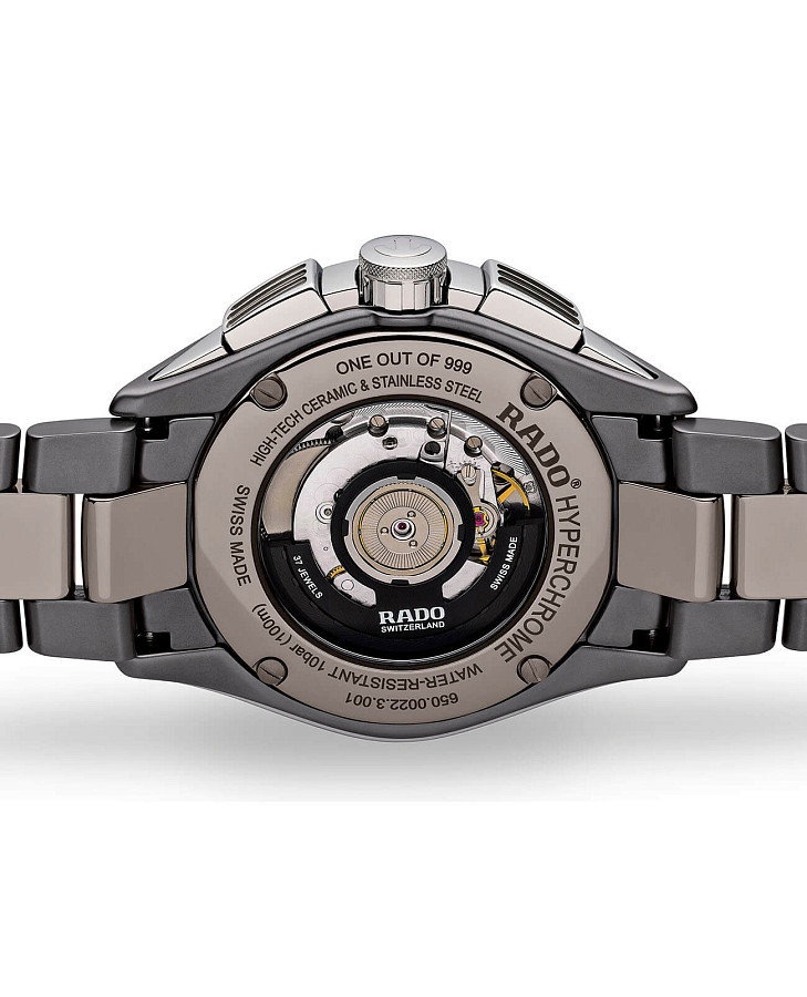 Часы Rado Hyperchrome Automatic Chronograph R32022102 — керамика металл сталь, Швейцария