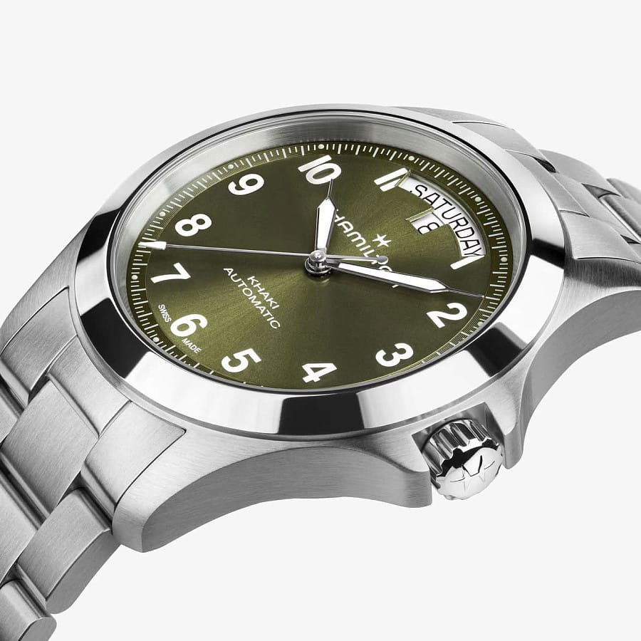 Часы Hamilton Khaki Field King Day-Date H64475160 — механические, металл сталь