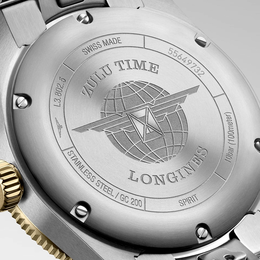 Часы Longines Spirit L3.802.5.53.6 — черный, сталь