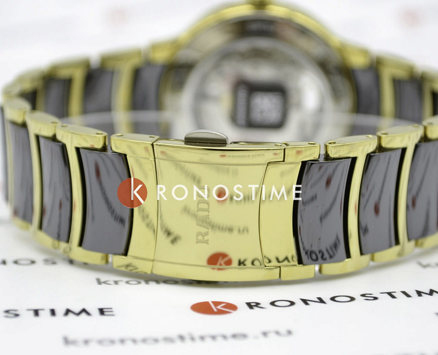 Часы Rado Centrix Automatic Open Heart R30180162 — мужские, сталь + pvd + керамика