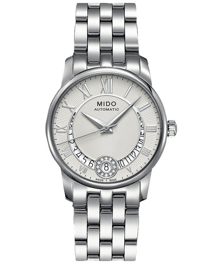 Часы Mido Baroncelli Diamonds M007.207.11.038.00 — женские, серебристый