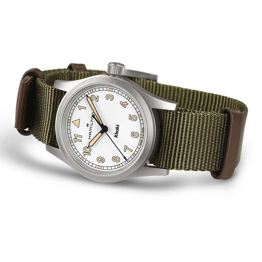 Часы Hamilton Khaki Field Quartz 33mm H69301910 — тканевый, мужские