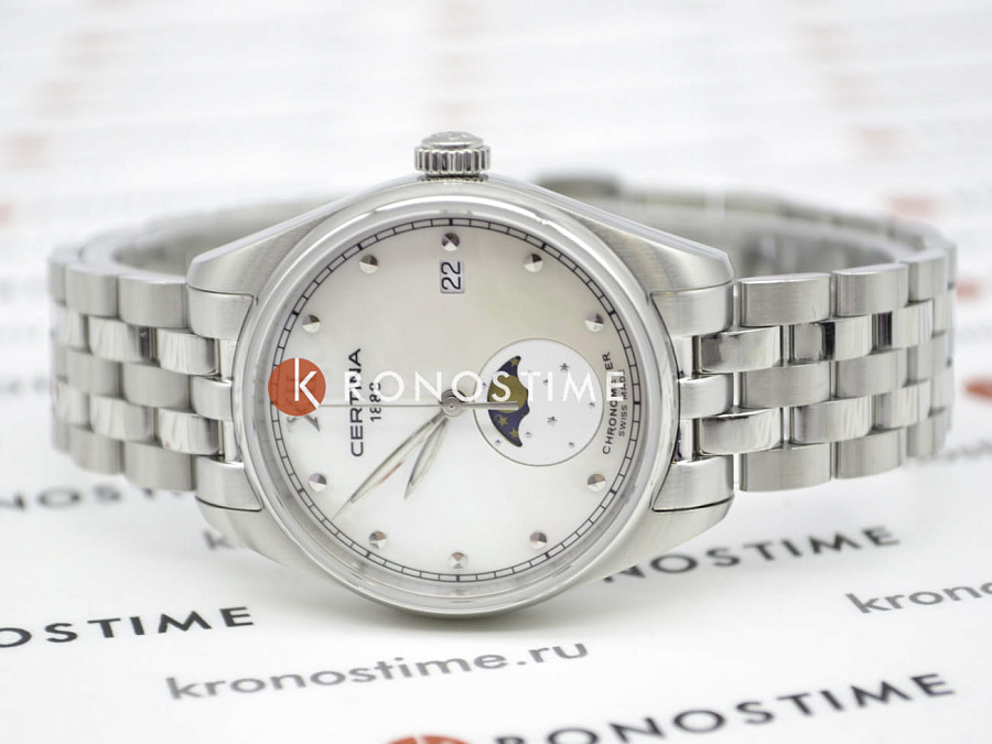 Часы Certina DS-8 Lady Moon Phase C033.257.11.118.00 — женские, нержавеющая сталь
