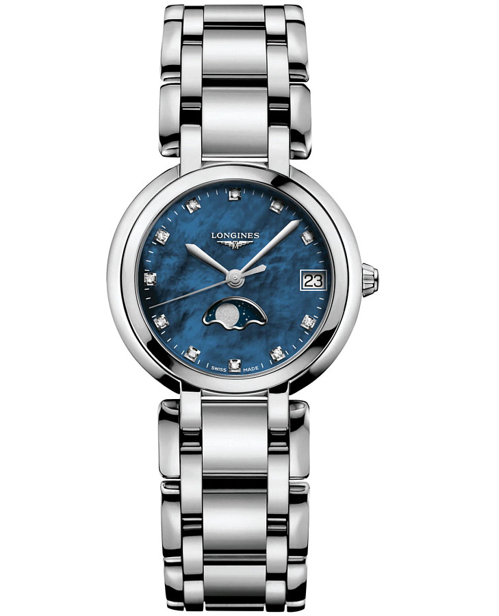Часы Longines PrimaLuna L8.115.4.98.6 — женские, синий