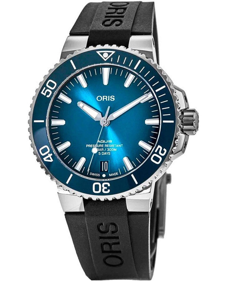Часы Oris Aquis 01 400 7763 4135-07 4 24 74EB — мужские, синий