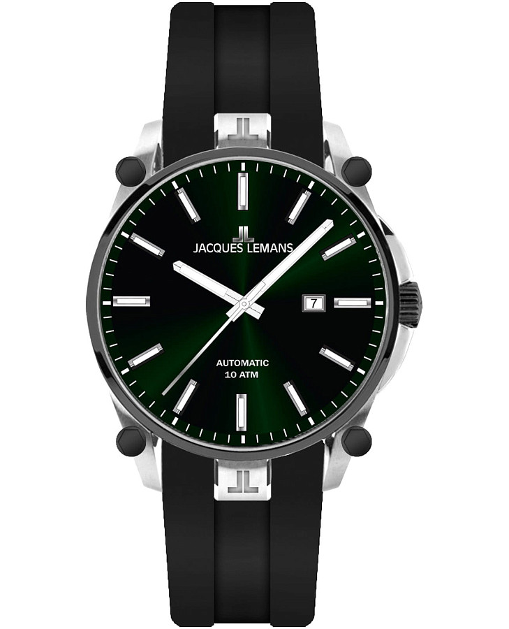 Часы Jacques Lemans Derby 1-2203F — мужские, зеленый