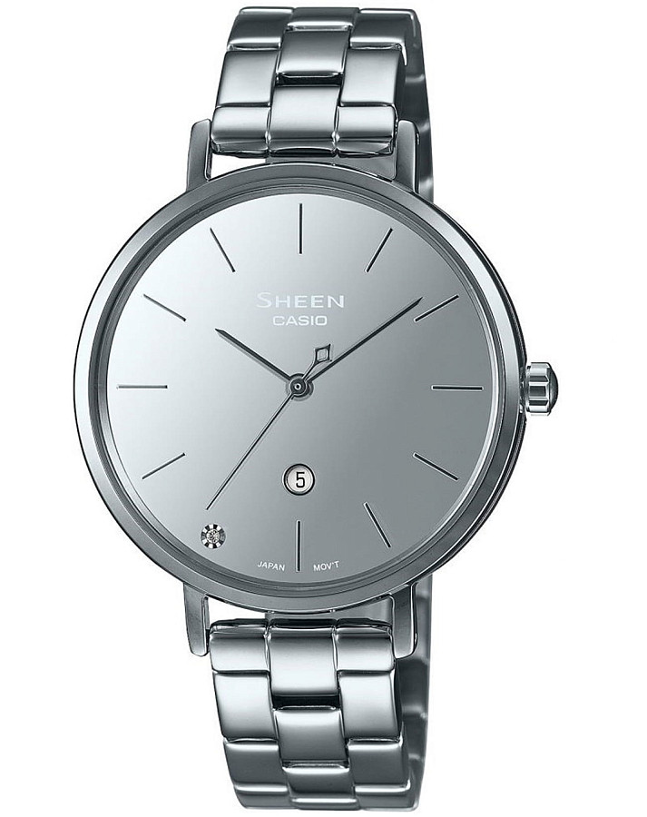 Часы Casio Sheen SHE-4544D-7AUDF — женские, серебристый