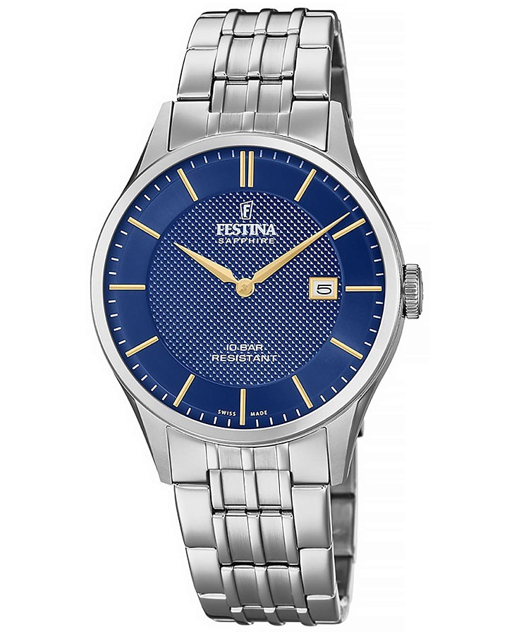 Часы Festina Classics F20005/3 — мужские, синий