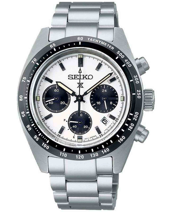 Часы Seiko Prospex Speedtimer SSC813P1 — мужские, белый