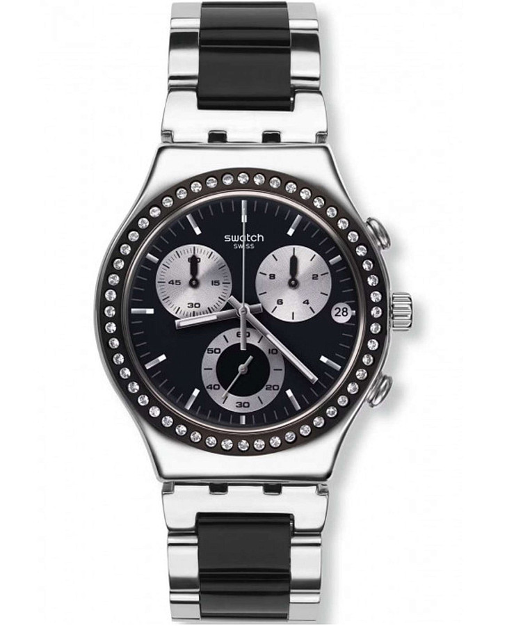 Часы Swatch Irony Glamarmour YCS591G — женские, черный