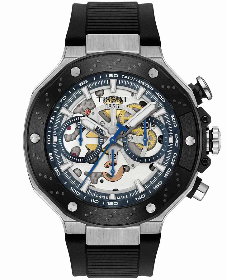 Часы Tissot T-Race MotoGP Automatic Chronograph T141.462.27.041.00 — мужские, белый