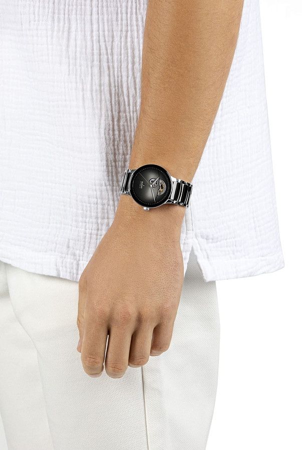 Часы Rado Centrix Automatic Open Heart R30012152 — сталь + высокотехнологичная керамика, мужские