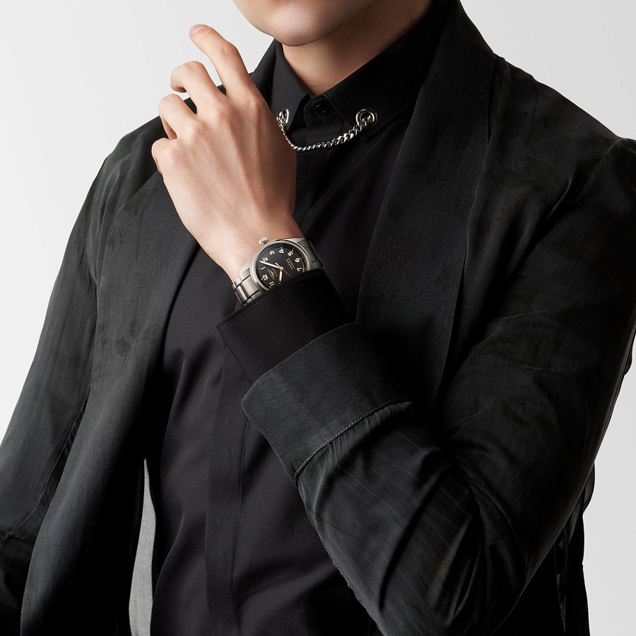 Часы Longines Spirit L3.811.1.53.6 — титановый, мужские