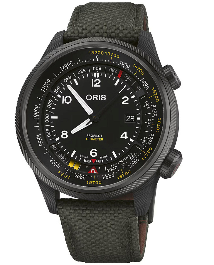 Часы Oris Propilot Altimer 01 793 7775 8734-Set — мужские, черный