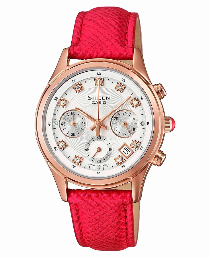 Часы Casio Sheen SHE-5023GL-7B — женские, белый