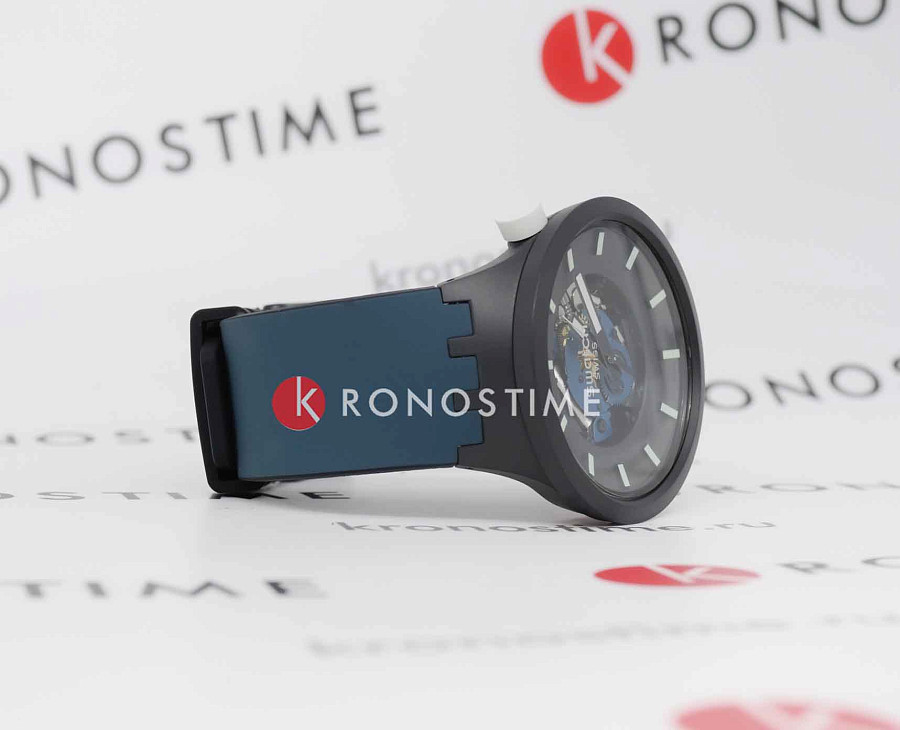 Часы Swatch Big Bold Bioceramic Lacquered SB03B107 — силикон, мужские