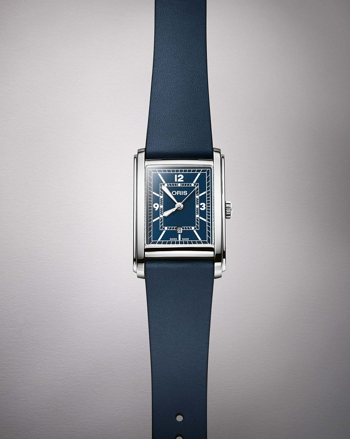 Часы Oris Rectangular 01 561 7783 4065-07 5 19 17 — кожаный, мужские