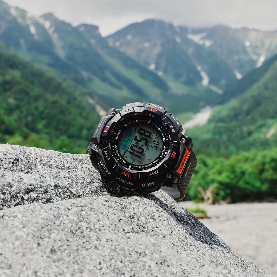 Часы Casio Pro Trek PRG-340-1DR (PRG-340-1E) — мужские, пластик