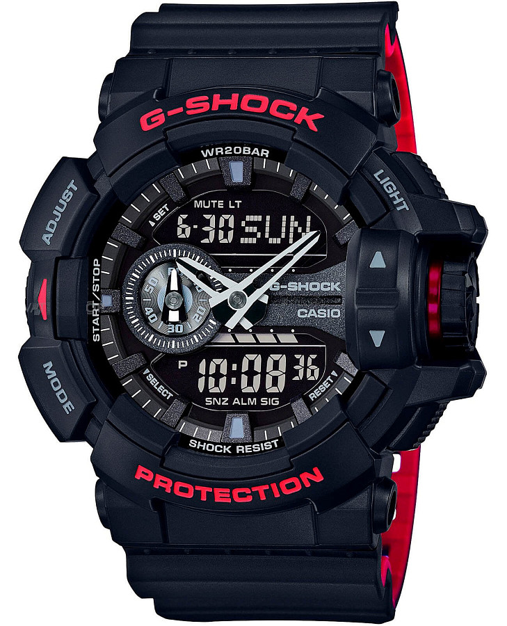 Часы Casio G-Shock GA-400HR-1ADR (GA-400HR-1A) — мужские, черный