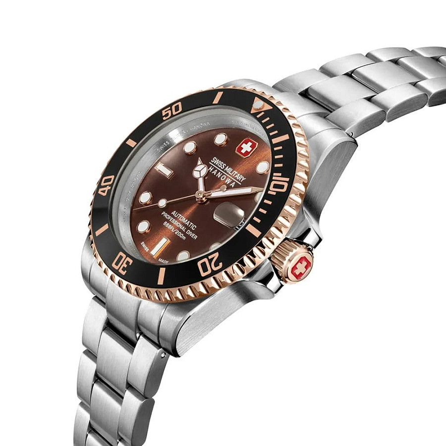 Часы Swiss Military Hanowa Sealord SMWGL0006360 — механические, сталь металл