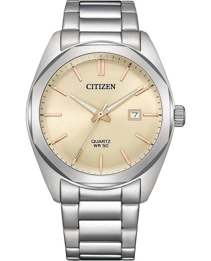 Часы Citizen Basic BI5110-54B — мужские, бежевый