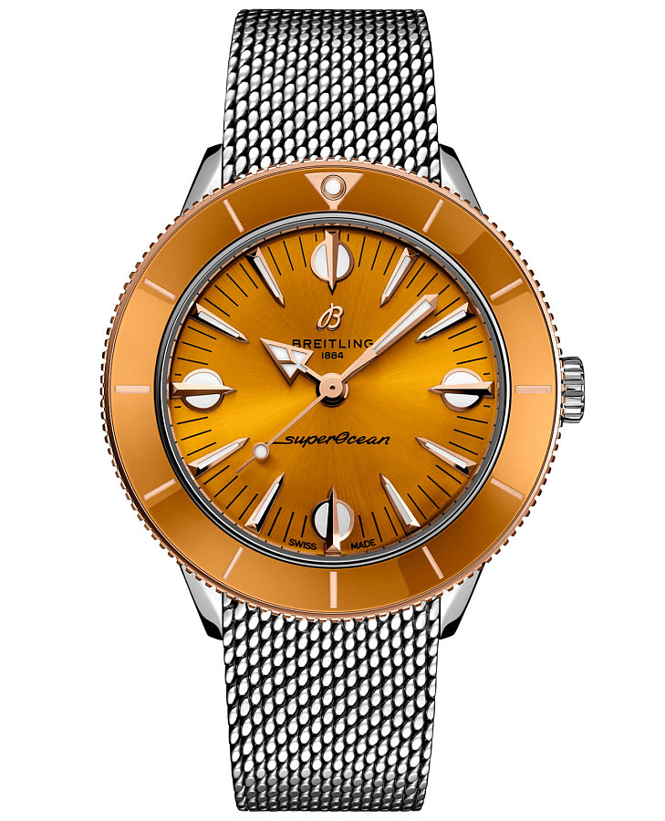 Часы Breitling Superocean Heritage '57 Highlands U10340281I1A1 — мужские, оранжевый