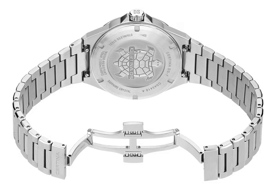 Часы Certina DS-7 Quartz C043.410.11.091.00 — зеленый, сталь металл