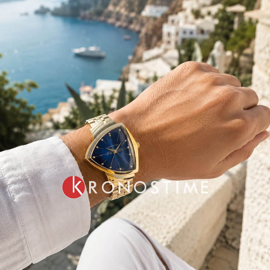 Часы Hamilton Ventura Quartz H24301141 — кварцевые, Швейцария, мужские