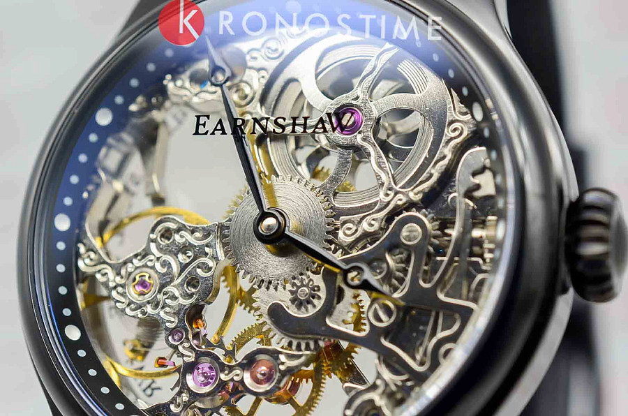 Часы Earnshaw Bauer ES-8049-04 — кожаный, мужские