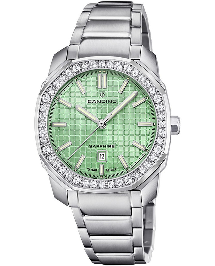 Часы Candino Lady Elegance Date C4756/2 — женские, зеленый