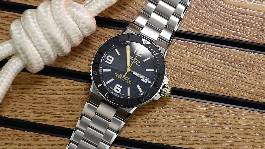 Часы Epos Diver 3441.131.20.55.30 — нержавеющая сталь, мужские