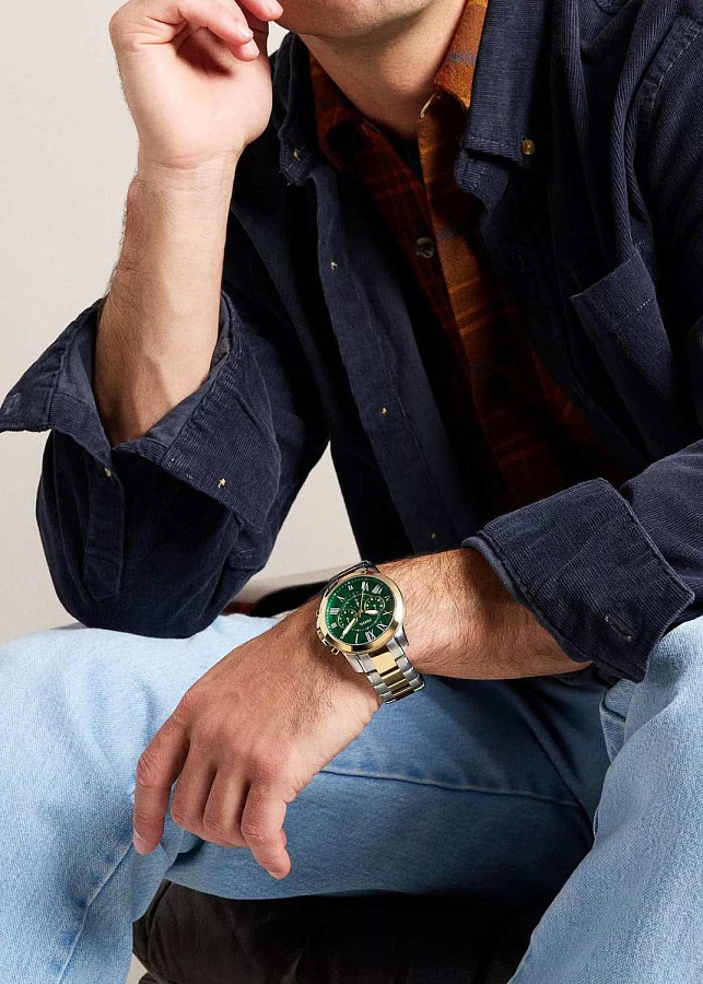 Часы Fossil Grant FS6131 — нержавеющая сталь с pvd-покрытием, мужские