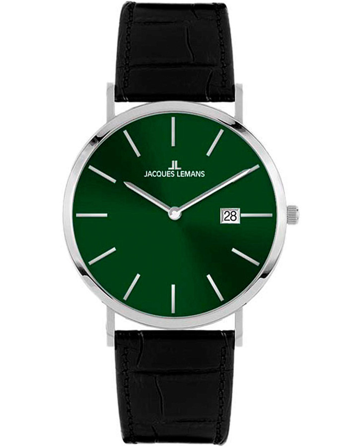 Часы Jacques Lemans Classic 1-2171C — мужские, зеленый