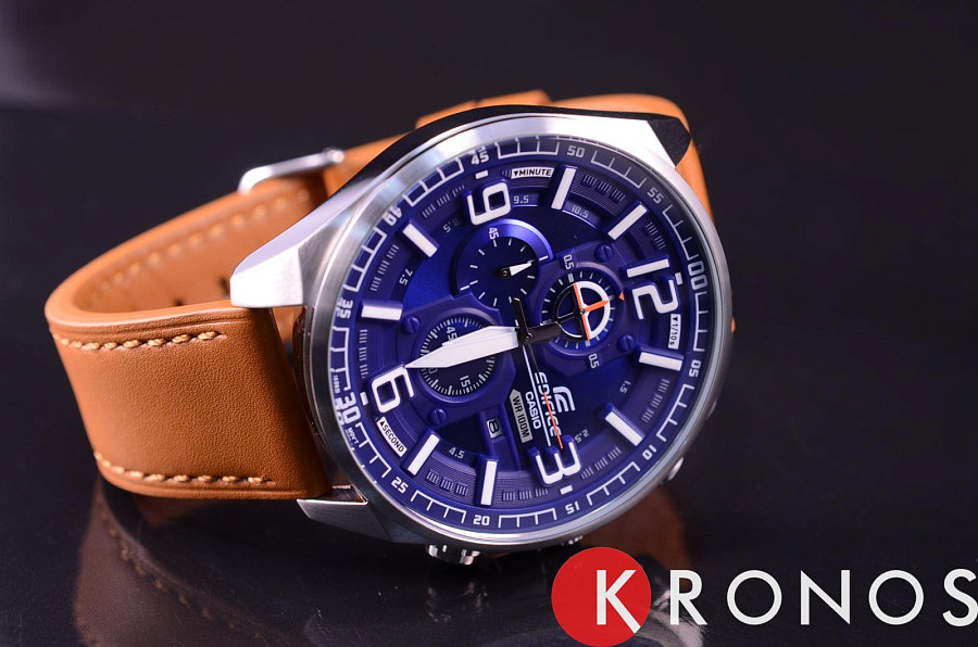 Часы Casio Edifice EFR-555L-2A — металл, Япония