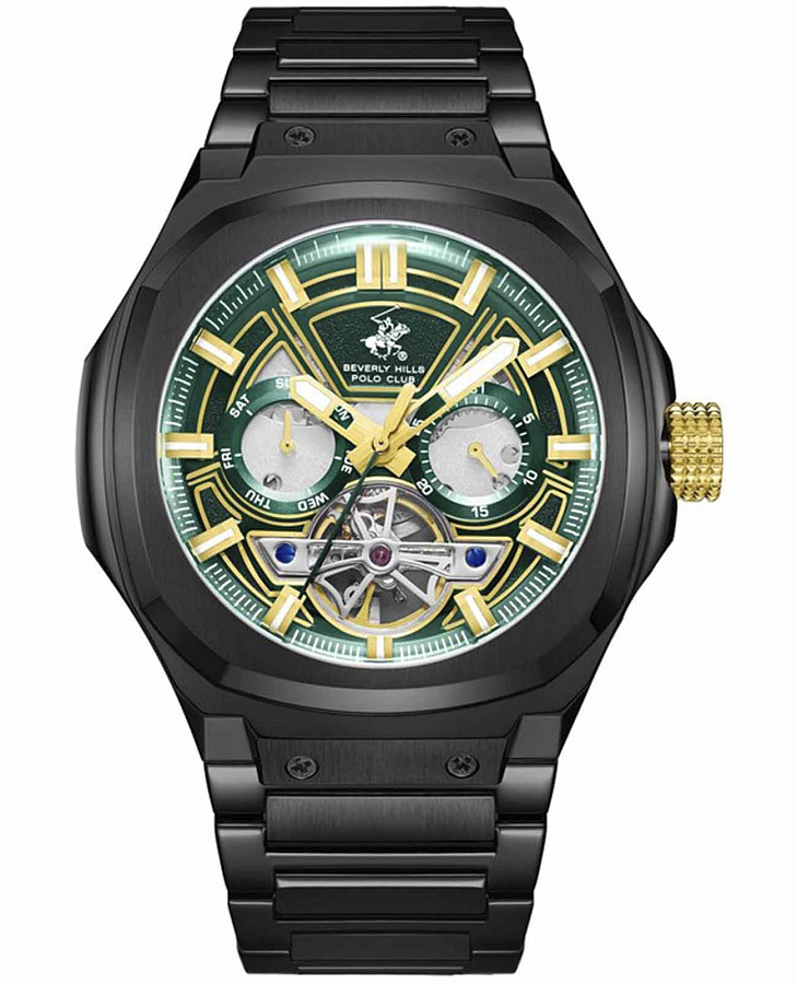 Часы Beverly Hills Polo Club Automatic BP3749X.070 — мужские, зеленый