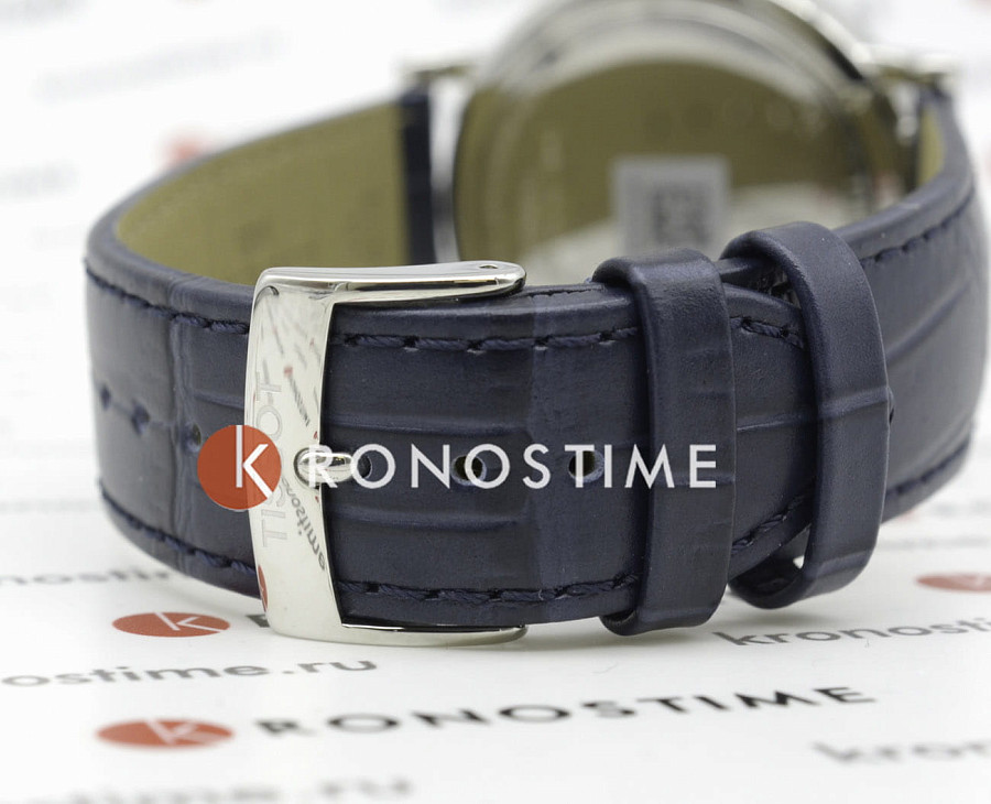 Часы Tissot Carson Premium Gent Moonphase T122.423.16.043.00 — мужские, синий