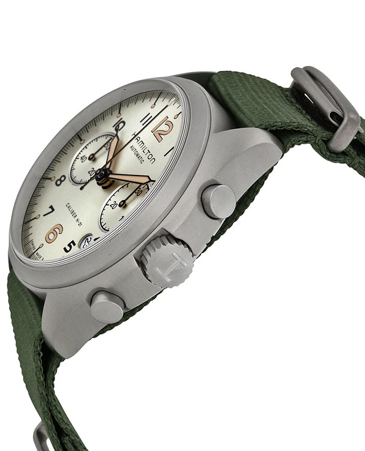 Часы Hamilton Khaki Aviation Pilot Pioneer Auto Chrono H76456955 — механические, сталь металл