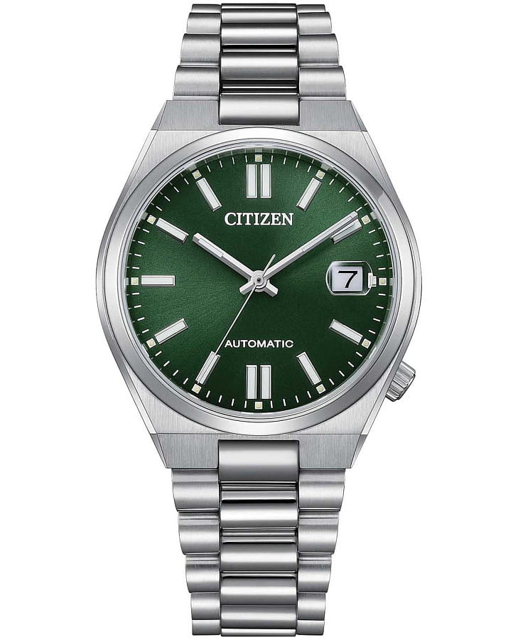 Часы Citizen Tsuyosa NJ0200-50X — мужские, зеленый