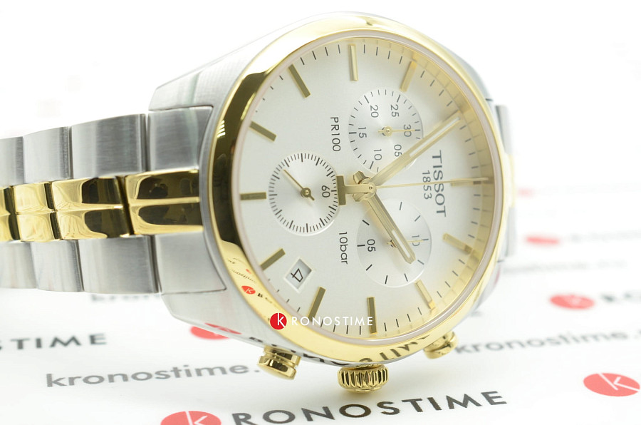 Часы Tissot PR 100 Сhronograph T101.417.22.031.00 — сталь c pvd покрытием, мужские