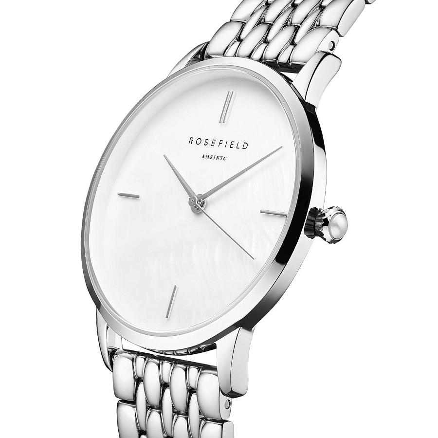 Часы Rosefield The Pearl RMSSS-R02 — кварцевые, металл сталь