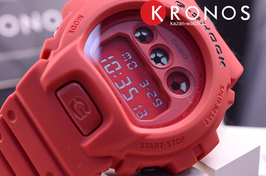 Часы Casio G-Shock DW-6935C-4 — мужские, красный