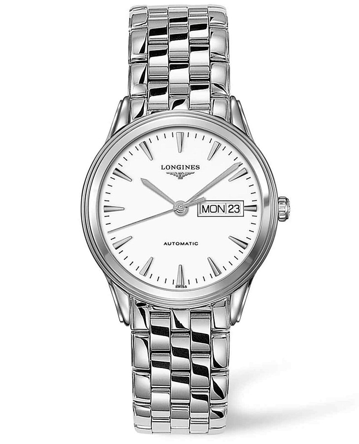 Часы Longines Flagship L4.899.4.12.6 — мужские, белый