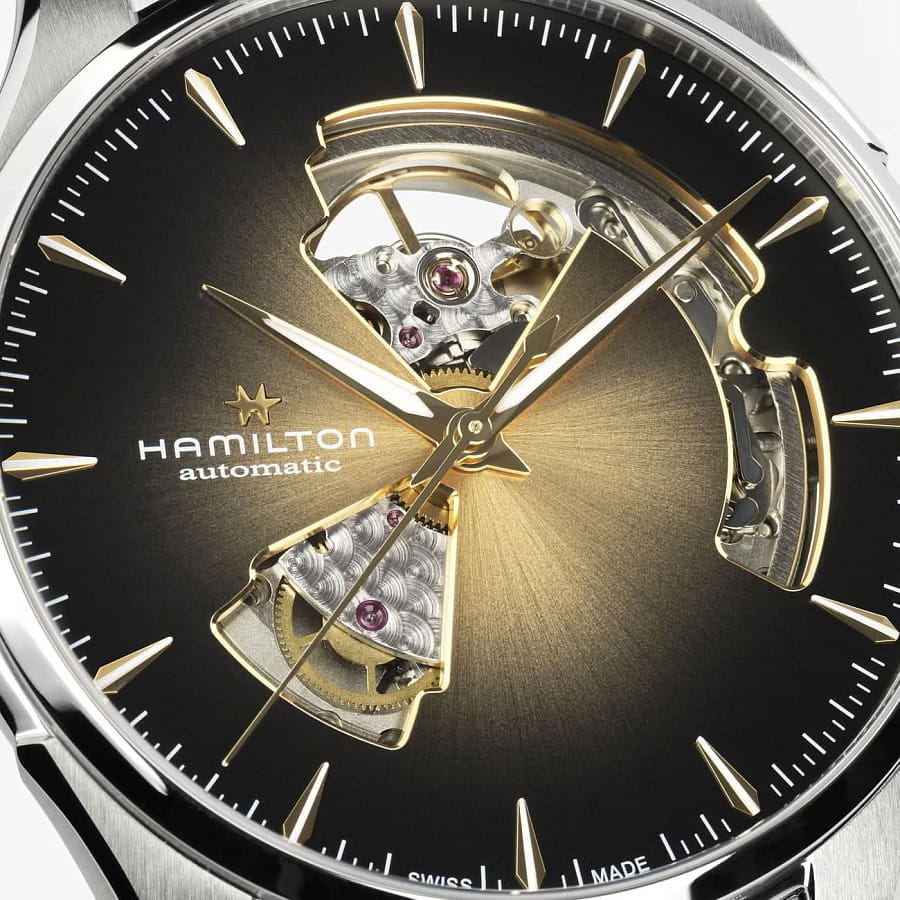 Часы Hamilton Jazzmaster Open Heart Auto H32675501 — кожаный, мужские
