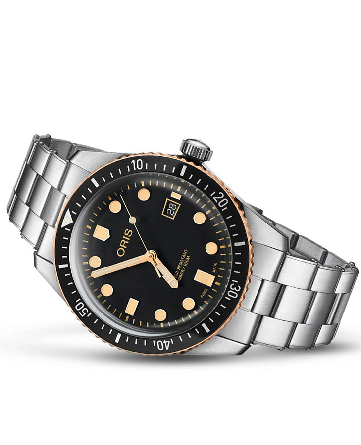Часы Oris Divers Sixty‑Five 01 733 7720 4354-07 8 21 18 — механические, металл сталь