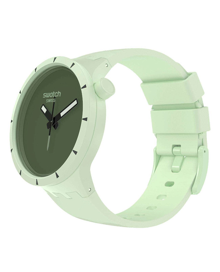 Часы Swatch Big Bold Bioceramic SB03G100 — мужские, силикон