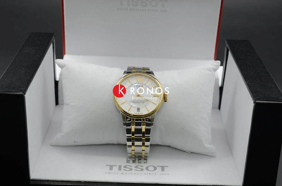 Часы Tissot Chemin des Tourelles Powermatic 80 Lady T099.207.22.118.00 — сталь c pvd покрытием, женские