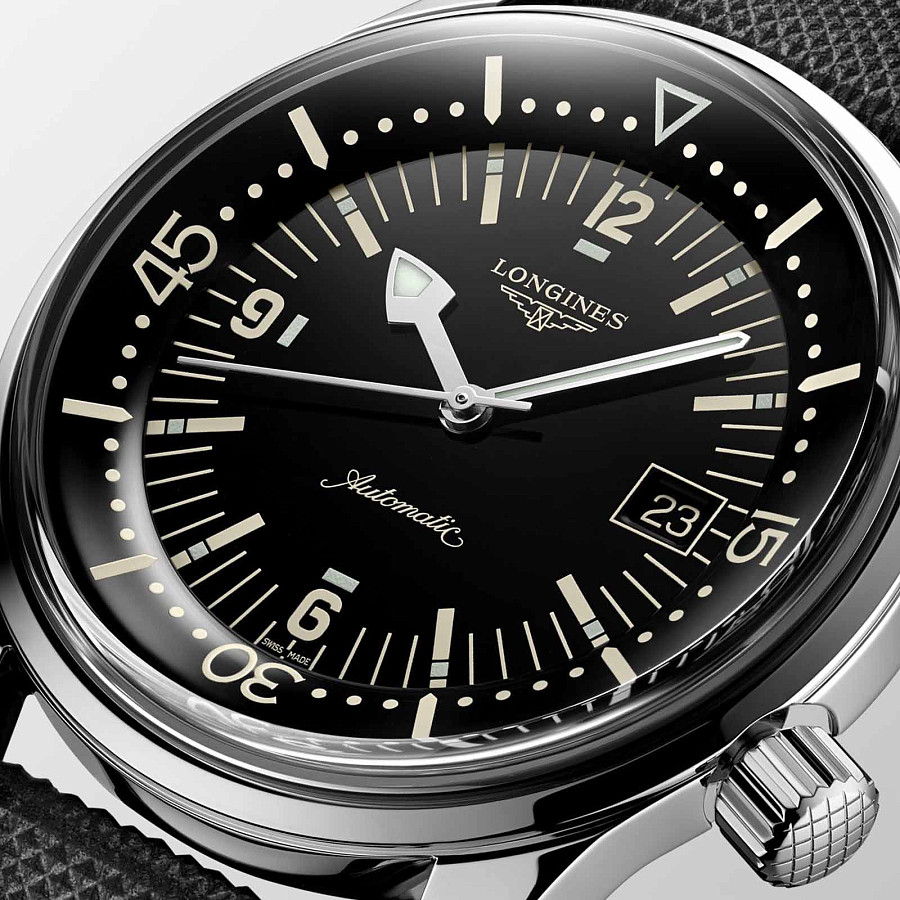 Часы Longines Legend Diver Watch L3.774.4.50.0 — металл сталь, Швейцария