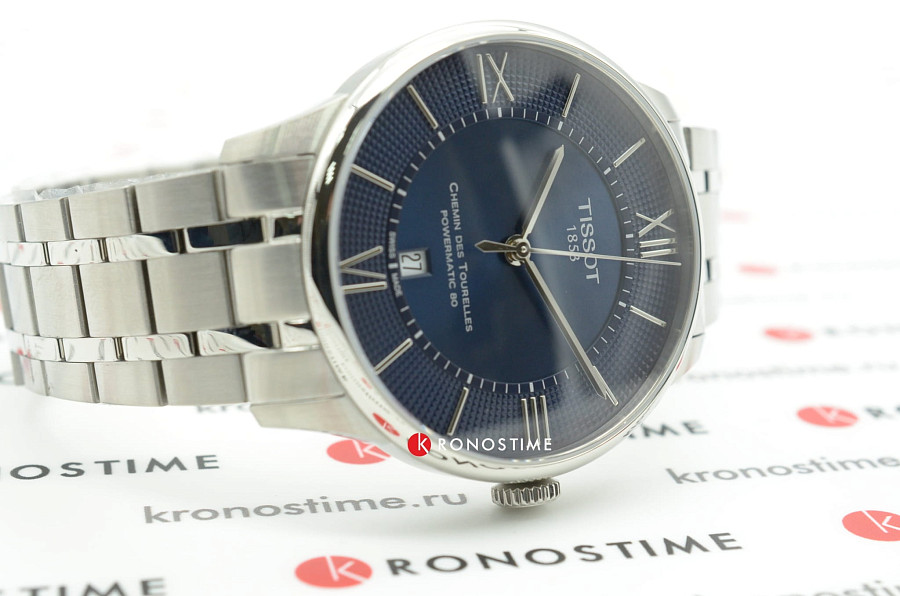 Часы Tissot Chemin des Tourelles Powermatic 80 T099.407.11.048.00 — сталь металл, Швейцария