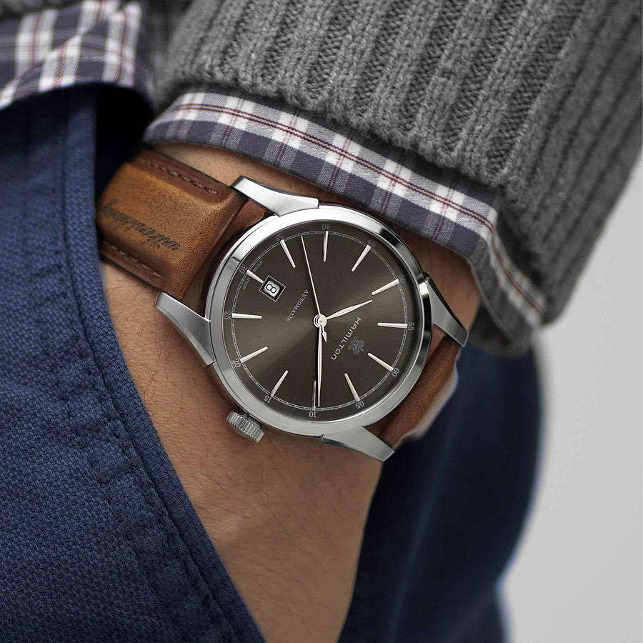 Часы Hamilton American Classic Spirit of Liberty Auto H42415591 — механические, сталь металл