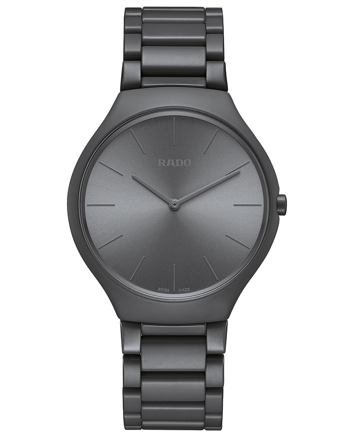 Часы Rado True Thinline Le Corbusier R27091612 — мужские, серый